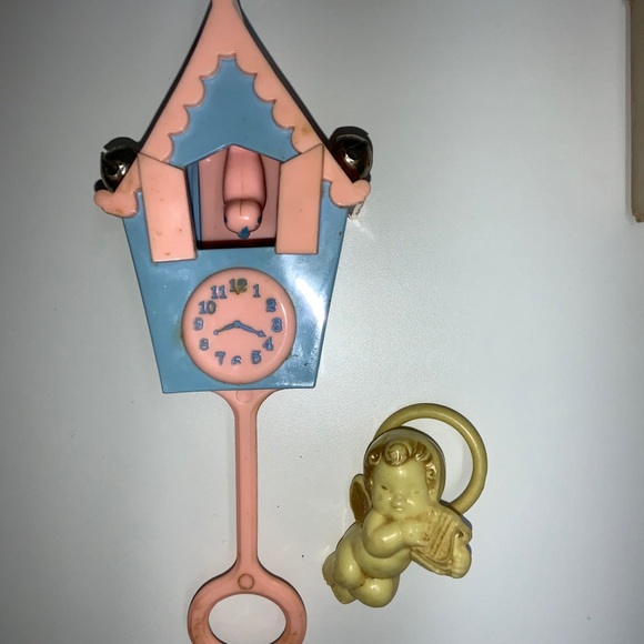 Baby Rattle Plastic Playthings Cuckoo Bird Angel